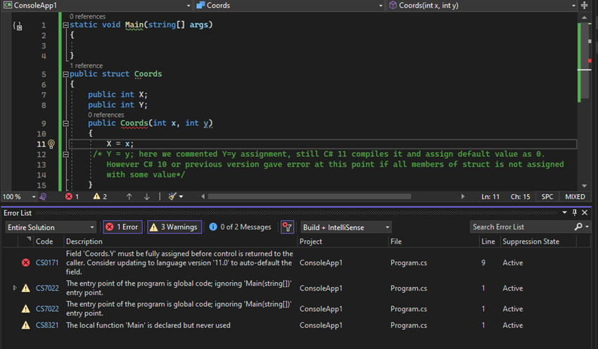 Introduction to C# 11 and its new features